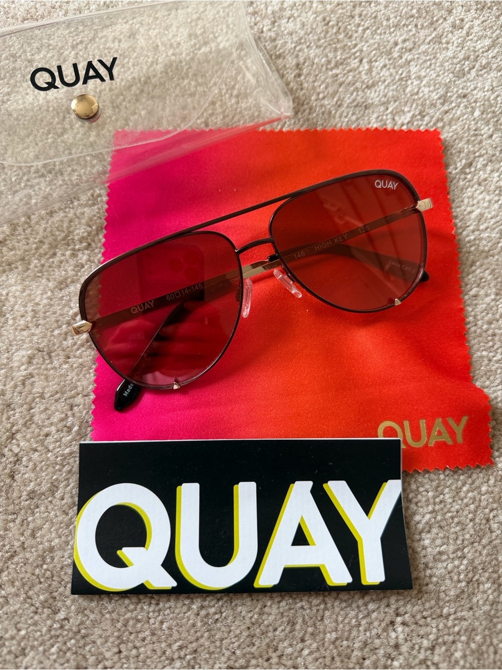 Quay High Key Aviator Sunglasses